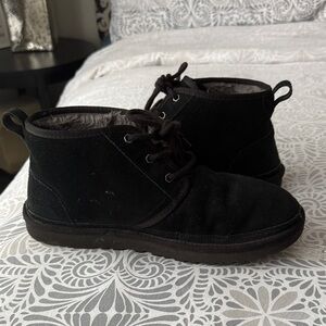 UGG Men's Black Lace-Up Boots